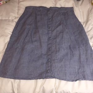 Blue Flax linen skirt